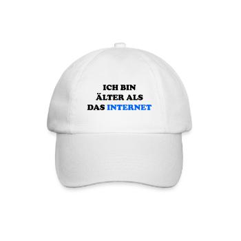 Je suis plus vieux qu’Internet drôle de dire - Casquette classique - blanc/blanc - Devant