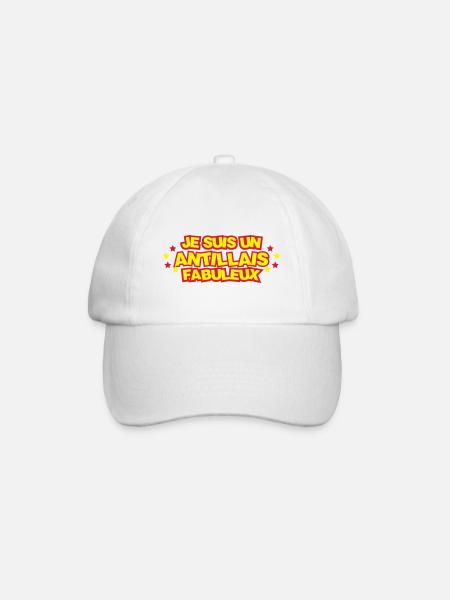 Je suis un antillais fabuleux ! - Casquette classique - blanc/blanc