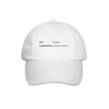 Coordonnées Chandler, Arizona, États-Unis - Casquette classique - blanc/blanc - Devant