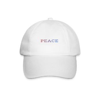PEACE for all / Peace & Love - Baseball Cap - white/white - Front