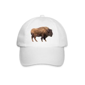 Bison - Baseball Cap - white/white - Front