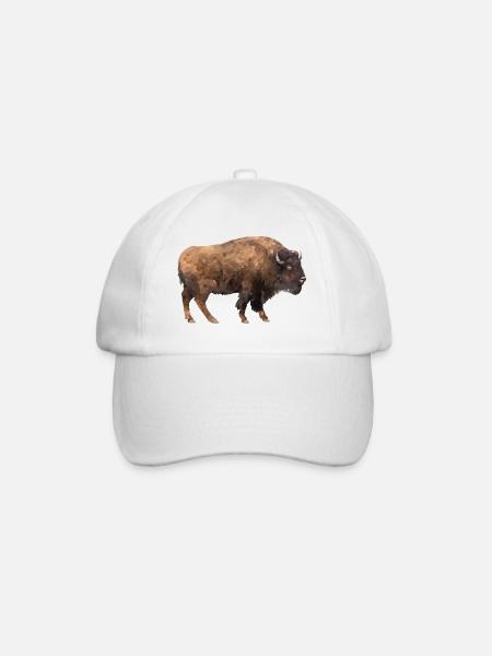 Bison - Baseballkappe - Weiß/Weiß