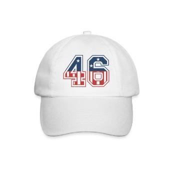 Nummer 46 USA - Baseballkappe - Weiß/Weiß - Vorne