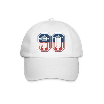 Numéro 90 États-Unis - Casquette classique - blanc/blanc - Devant