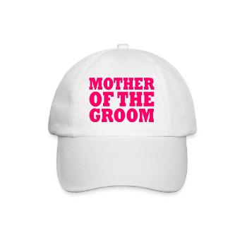 Mother of the groom - Baseball Cap - white/white - Front