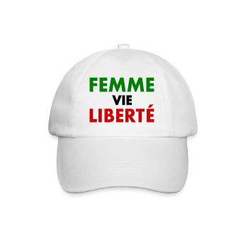 Freiheit des Frauenlebens - Baseballkappe - Weiß/Weiß - Vorne