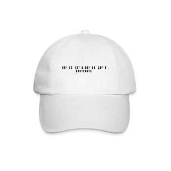 Coordonnées de Stutensee Baden-Württemberg - Casquette classique - blanc/blanc - Devant