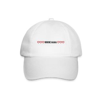 Dogs Mom Heart - Baseball Cap - white/white - Front