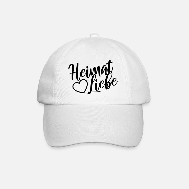 Heimatliebe - Baseballkappe - Weiß/Weiß