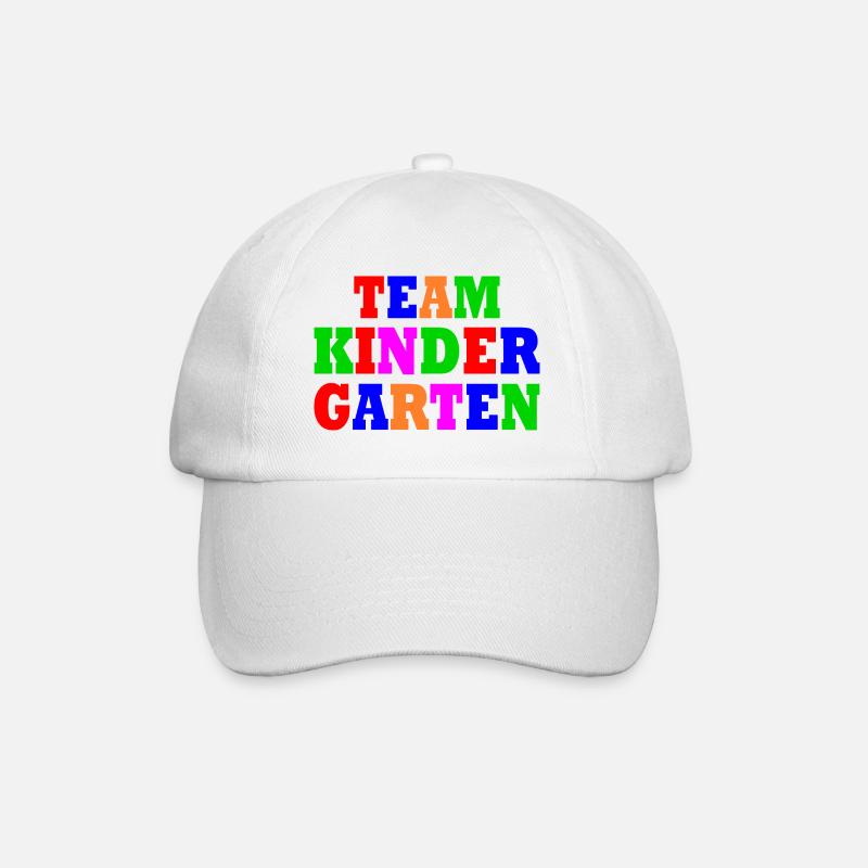 Team kindergarten - Baseballkappe - Weiß/Weiß