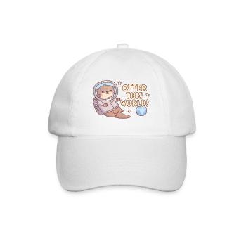 Cute Otter Astronaut Otter This World - Baseball Cap - white/white - Front