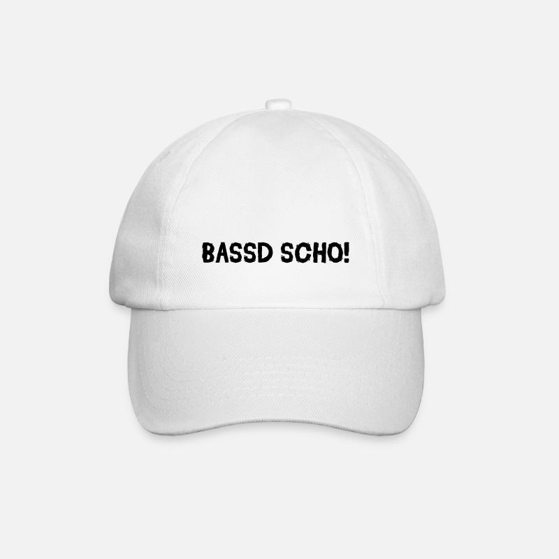 Bassd scho - Baseballkappe - Weiß/Weiß