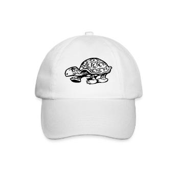 sea turtle tortoise schildkroete71 - Baseball Cap - white/white - Front