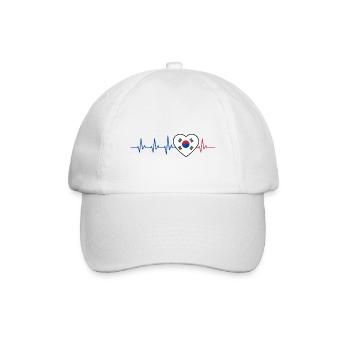 COUP DE COEUR CORÉE ECG DRAPEAU CADEAU - Casquette classique - blanc/blanc - Devant