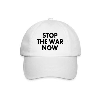 Stop the war now - Baseball Cap - white/white - Front