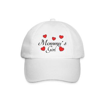 Mommy s Girl Kids Mom Daughter Gift Idea - Baseball Cap - white/white - Front