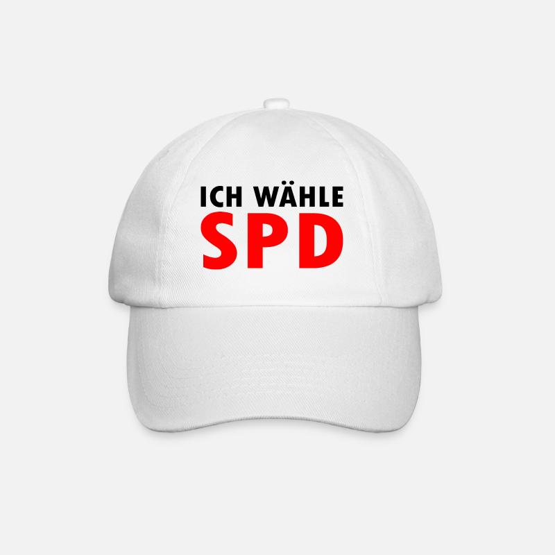 Spd - Baseballkappe - Weiß/Weiß