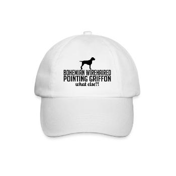 BOHEMIAN WIREHAIRED POINTING GRIFFON what else - Baseballkappe - Weiß/Weiß - Vorne