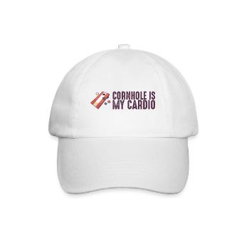 Cornhole est mon cardio cornhole sacs Cornhole - Casquette classique - blanc/blanc - Devant