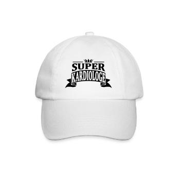super kardiologe - Baseballkappe - Weiß/Weiß - Vorne