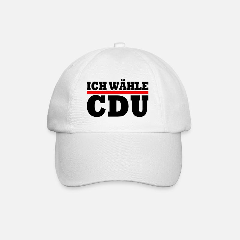 Cdu - Baseballkappe - Weiß/Weiß