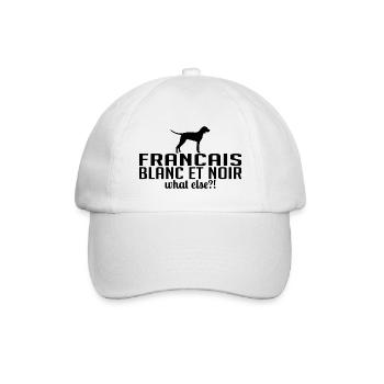 FRANCAIS BLANC ET NOIR what else Dogs Wilsigns - Baseball Cap - white/white - Front