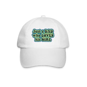 Juste un papa qui aime sa fille - Casquette classique - blanc/blanc - Devant