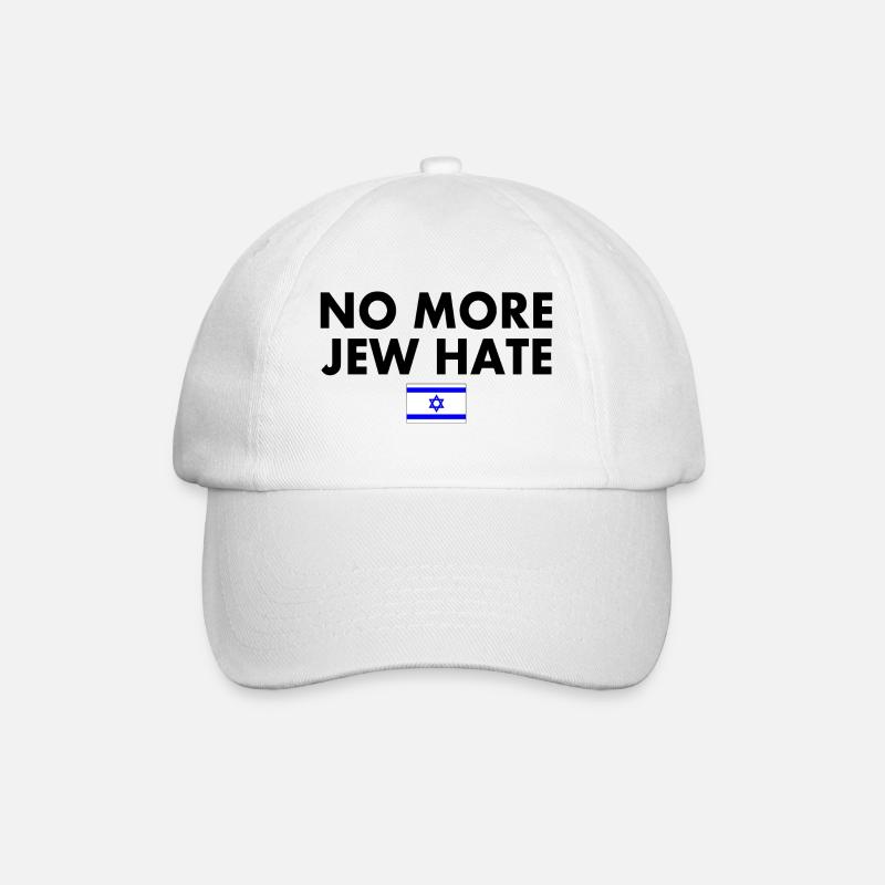 No more jew hate - Casquette classique - blanc/blanc