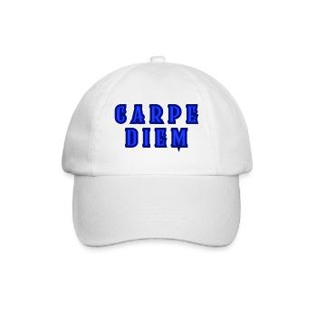 Carpe diem - Baseball Cap - white/white - Front