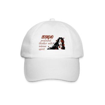 Scorpio spirit - Baseball Cap - white/white - Front