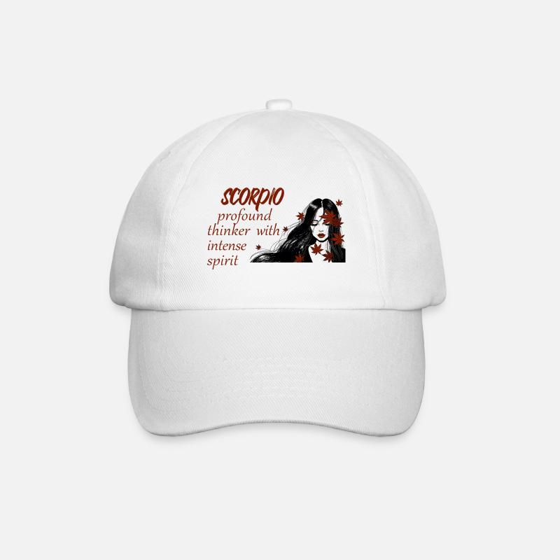 Scorpio spirit - Baseball Cap - white/white