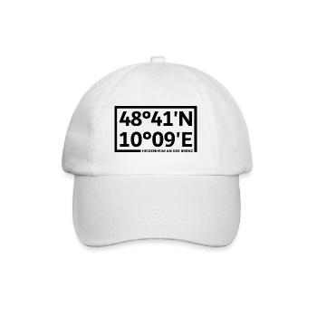 Heidenheim an der Brenz Koordinaten - Baseballkappe - Weiß/Weiß - Vorne