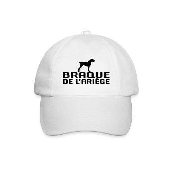 BRAQUE DE L ARIÉGE Hunderasse Jagdhunde Wilsigns - Baseballkappe - Weiß/Weiß - Vorne