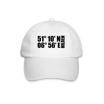 Hilden Coordinates - Baseball Cap - white/white - Front