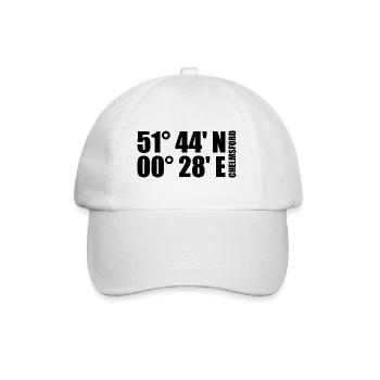 Chelmsford Koordinaten - Baseballkappe - Weiß/Weiß - Vorne