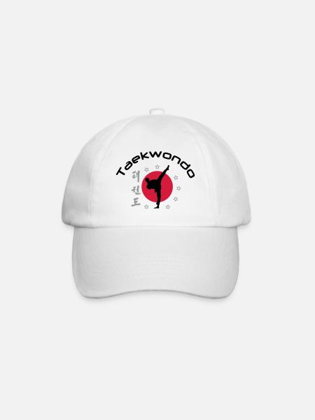taekwondo_3 - Baseballkappe - Weiß/Weiß