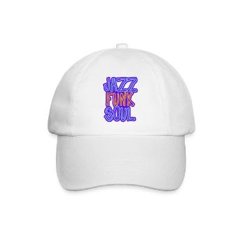 Jazz, Funk, Soul - Baseball Cap - white/white - Front