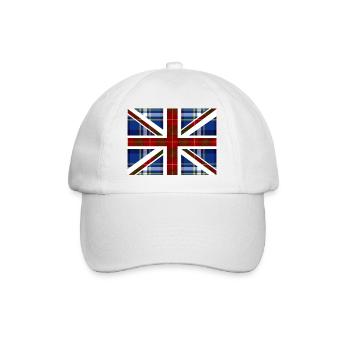 tartan union jack - Casquette classique - blanc/blanc - Devant