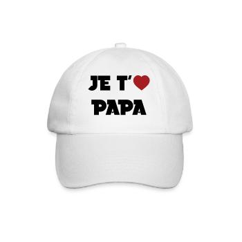 I love you Dad - Baseball Cap - white/white - Front