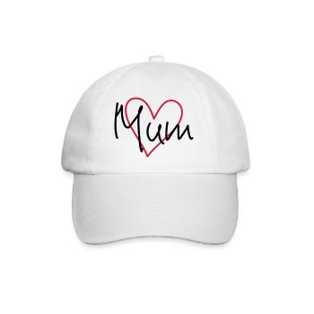 Anniversaire fête des mères - Casquette classique - blanc/blanc - Devant
