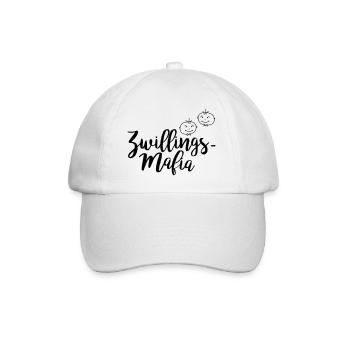 Zwillingsmafia: Buben - Baseballkappe - Weiß/Weiß - Vorne