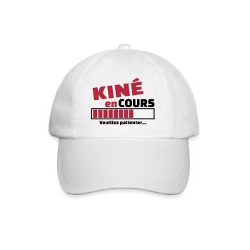 kiné en cours - Casquette classique - blanc/blanc - Devant