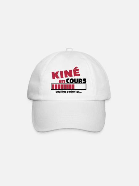 kiné en cours - Casquette classique - blanc/blanc