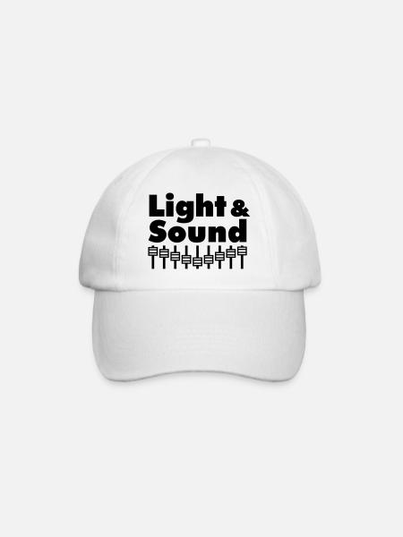 Light & Sound - Baseballkappe - Weiß/Weiß