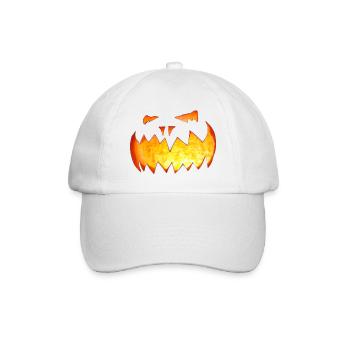 Halloween Pumpkin - Baseball Cap - white/white - Front