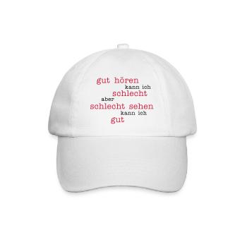 bon d'entendre - une mauvaise image - Casquette classique - blanc/blanc - Devant
