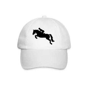 Springreiten - Baseballkappe - Weiß/Weiß - Vorne
