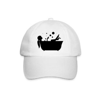 bathtube - Baseball Cap - white/white - Front