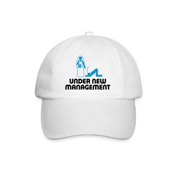 Under new management - Baseball Cap - white/white - Front