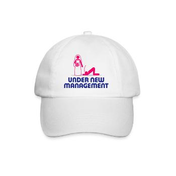 Under new management - Baseball Cap - white/white - Front